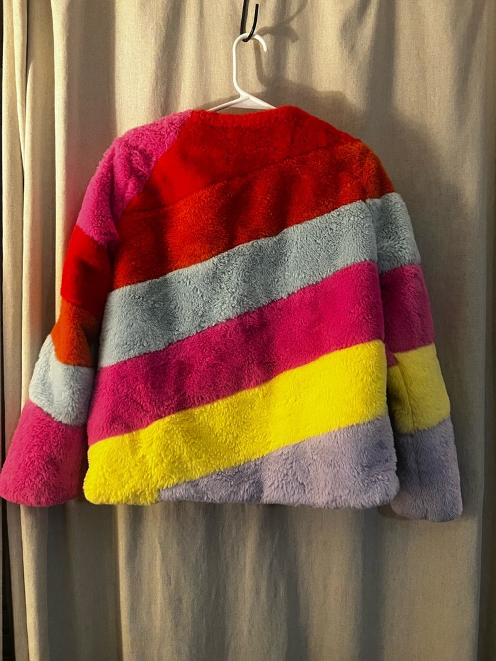 Buddy Love Winterland Colorblock Faux Fur Jacket - Multi Color - Picture 7 of 7